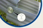 snapLOCK gutter downspout extension flip-up fastener system